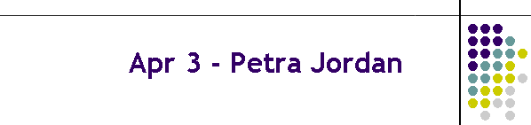 Apr 3 - Petra Jordan